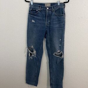 EVERLANE- The cheeky jean- distressed- Size 26